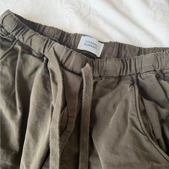 Citizens Of Humanity Olive Green pull on drawstring Trousers - Picture 2 of 5